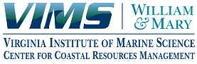 Center for Coastal Resources Management (CCRM) and VIMS combined logos, when clicked will open the CCRM home page.