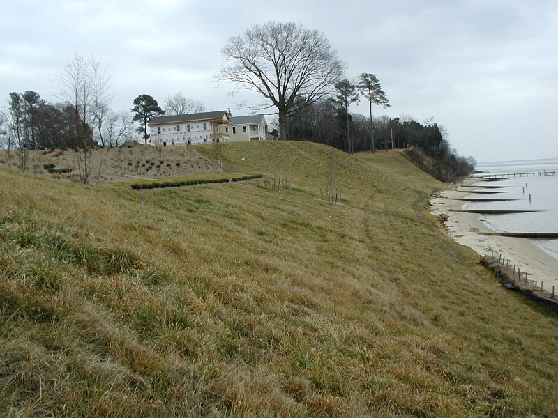 After image showing graded bank